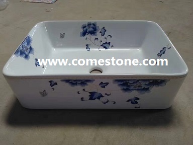 Bathroom hot sale undermount ceramic basin sink